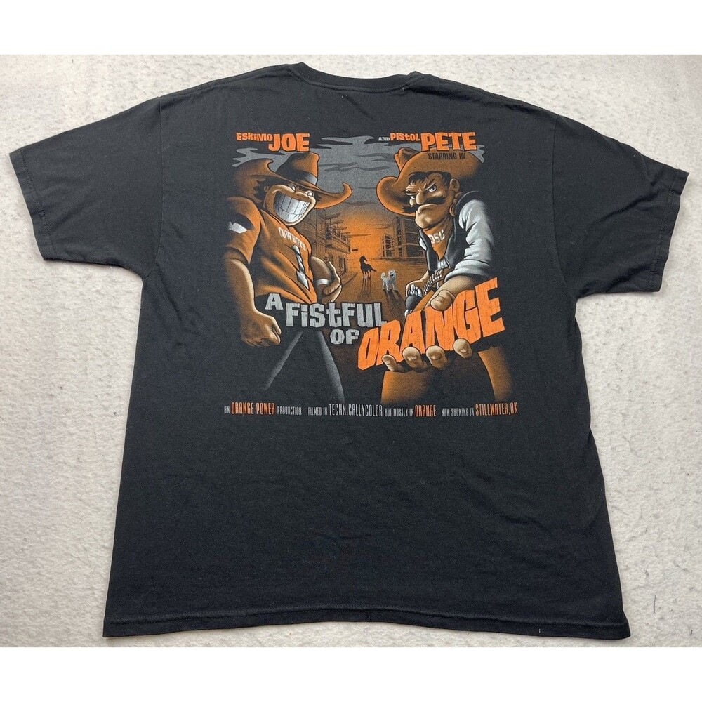 Oklahoma State Cowboys Men’s Large Eskimo Joe And Pistol Pete Graphic T-Shirt